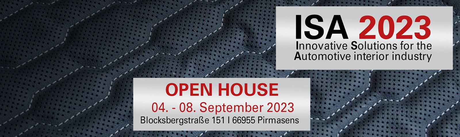01.07.2023  Live-Produktion von Autointerieur-Lederteilen auf der ISA 2023