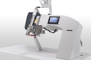 PFAFF 8303i ...für Schuhe und Automotive, schmale Säule von hinten