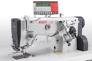 PFAFF 938 -358/... Tacking down jacket breast pockets